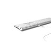 3700527304304-Mobility Lab - Clavier filaire DESIGN pour Mac + 2 HUB USB intégré - Azerty - blanc argenté--1