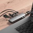 3700527313030-Mobility Lab - Hub Adaptateur USB-C 7-en 1 -  100W - gris sideral--4