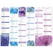 3664447227269-Oberthur - Calendrier fleurs - 6 mois par page - 420 x 320 mm - daté--0
