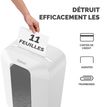 0043859797158-Fellowes Powershred LX70 - destructeur de documents coupe croisée - 11 feuilles - Corbeil-P_405233019_3-2
