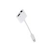 3303170114315-T'nB - Lightning vers prise casque/adaptateur de charge - Lightning mâle pour prise audio de 3,5 mm, Lig-P_405233180_4-0