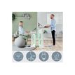 4002432138371-Bureau ERGO – Bureau assis-debout compact – Réglage électrique 65-130cm – Blanc-P_405233191_2-5