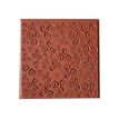 5411711459561-Cernit - Plaque de gaufrage - carré - contemporary clovers - 9 x 9 cm - brun - vulcanized-P_405234096_1-0