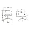 3760185022064-Fauteuil ARCO - avec roullettes - bleu nuit-P_405234342_2-5