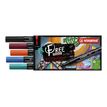 4006381615150-STABILO Free T300 Urban - 5 Marqueurs - permanent - noir, rouge, turquoise, bleu foncé, pourpre - opaque - encre acrylique -P_405234766_2-1