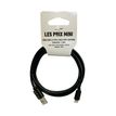 3700224771645-Cable USB 2.0 Type-A/lightning - 1,5 m - noir - LES PRIX MINI--0
