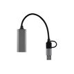 3303170116319-T'nB - Adaptateur réseau - USB-C / USB-A vers RJ45 - gris-P_405235449_2-0
