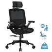 4710483778087-Fauteuil gamer SPEEDER ONE - accoudoirs réglables - appui-tête intégré - noir--0