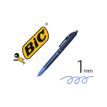3086123748170-BIC 4 Colors Smooth Pro - Bolígrafo recargable y retráctil, punta media (1,0 mm) Cuerpo bicolor: azul oscuro y azul claro - Tinta ultra suave - (*recargable--5