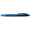 3086123748170-BIC 4 Couleurs Smooth Pro - Stylo-Bille rechargeable & rétractable, pointe moyenne (1,0 mm)  corps bicolore: bleu foncé et bleu clair - encre ultra douce --P_405239855_1-0