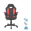 3760185028837-Fauteuil de bureau JUNIOR FLIP - avec accoudoirs - noir et rouge--0