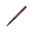 4005401675754-Faber-Castell PITT Artist Calligraphy - Feutre - permanent - sepia foncé - encre pigment