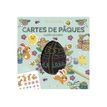 9782324034688-Cartes à gratter et à colorier Pâques Pochette avec 4 cartes à gratter, 4 cartes à colorier, 2 planches de stickers et u-P_405242149_1-1