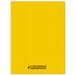 Conquérant Classique - Cahier polypro - 24 x 32 cm - 48 pages - petits carreaux (5x5 mm) - jaune