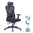 3760388581252-Fauteuil de bureau SUN - accoudoirs - appuie-tête - noir--0