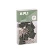 8410782199816-APLI Up North - Pince double clip - métal - vert foncé - pack de 15-P_405243331_1-0