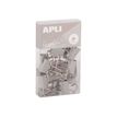 8410782199823-APLI Up North - Pinces-feuilles repliables - métal - gris - pack de 15-P_405243332_3-1