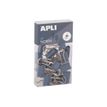 8410782199830-APLI Up North - Pince double clip - métal - bleu roi - pack de 15-P_405243333_2-1