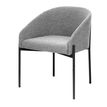 Fauteuil MILO - Tissu - gris