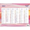 3371010535521-Quo Vadis - Calendrier éphéméride - Français - Fantaisie - Iconique - 12 mois de janvier à décembre - 55x40,5 cm - Papier Clairefontaine blanc - Fabri--0