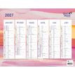 3371010535491-Quo Vadis - Calendrier éphéméride - Français - Fantaisie - Iconique - 12 mois de janvier à décembre - 27x21 cm - Papier Clairefontaine blanc - Fabri--0