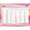 3371010535491-Quo Vadis - Calendrier éphéméride - Français - Fantaisie - Iconique - 12 mois de janvier à décembre - 27x21 cm - Papier Clairefontaine blanc - Fabri--1