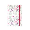 3147280295669-Agenda à élastique Oxford Flowers - 1 jour par page  - 15 x 21  cm - Décor Herbier - Hamelin--0