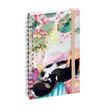3660942088275-Agenda de poche Sophie Adde Lady 16S spiralé - 1 semaine sur 2 pages - 9 x 16 cm - Chats - Exacompta--0