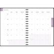 3660942088442-Agenda de bureau Sophie Adde Lady 20S spiralé - 1 semaine sur 2 pages - 15 x 21 cm - Fleurs - Exacompt--7