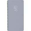 3664447208787-Agenda à spirale Portland - 1 semaine sur 2 pages - 9,5 x 17,5 cm - gris - Oberthur--0