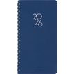 3664447208794-Agenda à spirale Portland - 1 semaine sur 2 pages - 9,5 x 17,5 cm - bleu - Oberthur--0