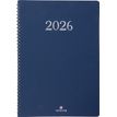 3664447208374-Agenda spiralé Galway - 1 semaine sur 2 pages - 22 x 30,7 cm - marine - Oberthur--0
