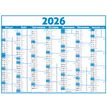 3664447209500-Calendrier Classique - 7 mois par face - 210 x 265 mm - bleu - Oberthur--1