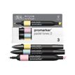 884955097229-WINSOR & NEWTON - ProMarker tons pastel 2 - marqueur double pointe - rose pâle bleu pastel bouton d'or - encre à base de colo-P_405244935_6-3