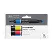 884955097243-WINSOR & NEWTON - ProMarker couleurs primaire - marqueur double pointe - jaune rouge vrai bleu - encre à base de colo-P_405244937_3-2