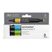 884955097281-WINSOR & NEWTON - ProMarker tons vif 2 - marqueur double pointe - bleu ciel vert vif tournesol - encre à base de colo-P_405244941_2-4