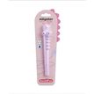 8422593119938-Stylo gel en forme de crocodile mauve Back2Fun -  papeterie fun pour enfants. --0