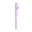 8422593119938-Stylo gel en forme de crocodile mauve Back2Fun -  papeterie fun pour enfants. --1
