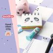 8422593121139- Gomme fantaisie Panda en forme de rouge à lèvres -  accessoire scolaire Back 2 Fun --2