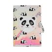 8422593075845-Journal secret Panda pour enfants avec cadenas -  clés et crayon -  carnet A5 holographique à 80 pages lignées -  cadeau --0