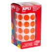 8410782114833-APLI kids - Adhésif décoratif - rond - diamètre 15 mm - 59 feuilles - orange - permanent - papier (p--0