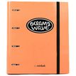 8435603319983-Carpeta A4 de 4 Anillas Naranja tendencia. Carpeblock con recambio de 100 Hojas + 20 hojas GRATIS--0