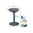 4002432138418-Leitz Ergo - Tabouret ergonomique assis - 47 - 64 cm- Gris foncé-P_405245713_2-5