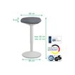 4002432138425-Leitz Ergo - Tabouret ergonomique - 57-82 cm - Gris clair-P_405245714_1-5