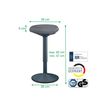 4002432138432-Leitz Ergo - Tabouret ergonomique - 57-82 cm - Gris foncé-P_405245715_1-5