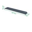 4002432134861-Leitz Ergo - Repose-poignets ajustable pour clavier - Gris foncé-P_405245733_5-1