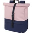 3664447204192-Cork - sac à dos ordinateur roll-top 15,6'' - rose et marine--0