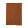 3371010470358-Quo Vadis - Etui carnet/tablette - Rangers - Marron - 19,5x26,5 cm - Cuir pleine fleur de buffle--0
