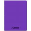 3020120259147-Conquérant Classique - Cahier polypro 24 x 32 cm - 96 pages - petits carreaux (5x5) - Violet--0