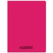 3020120259185-Conquérant Classique - Cahier polypro 24 x 32 cm - 96 pages - petits carreaux (5x5) - Rose--0